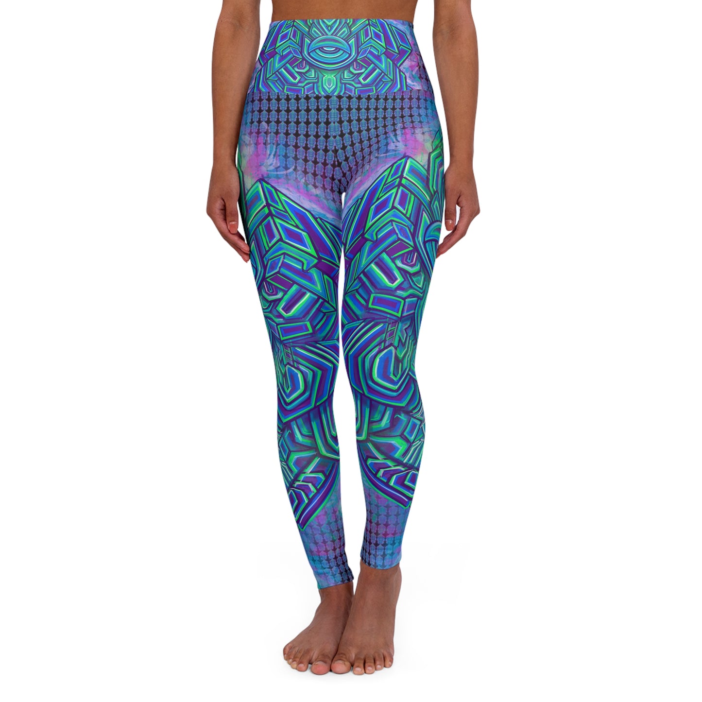 ‘Resilience” High Waisted Yoga Leggings (AOP)