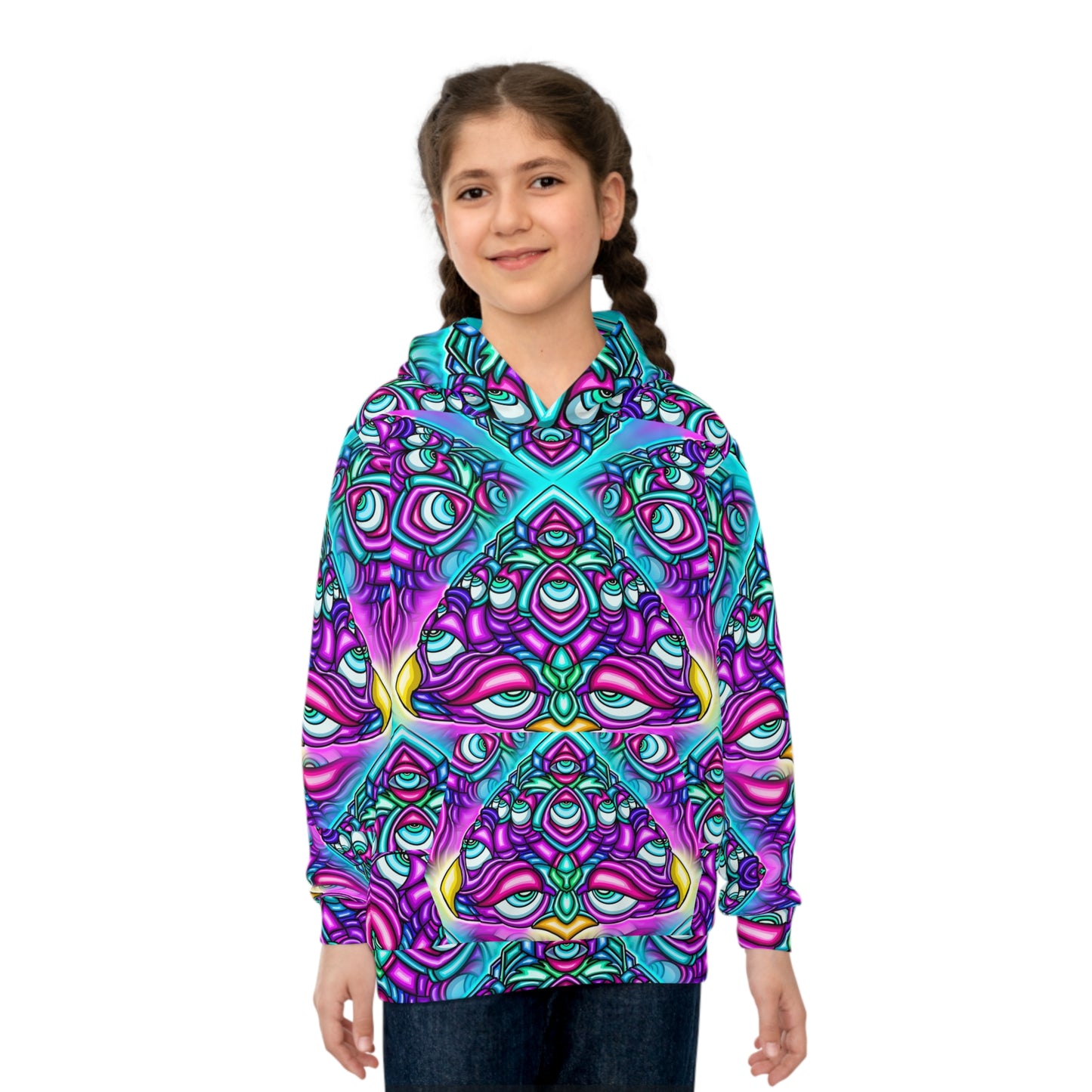 Children's Hoodie “Space Face” Series All Over Print (AOP)