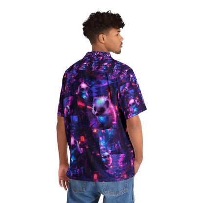 “Shogun Lemur” Men's Hawaiian Shirt (AOP)