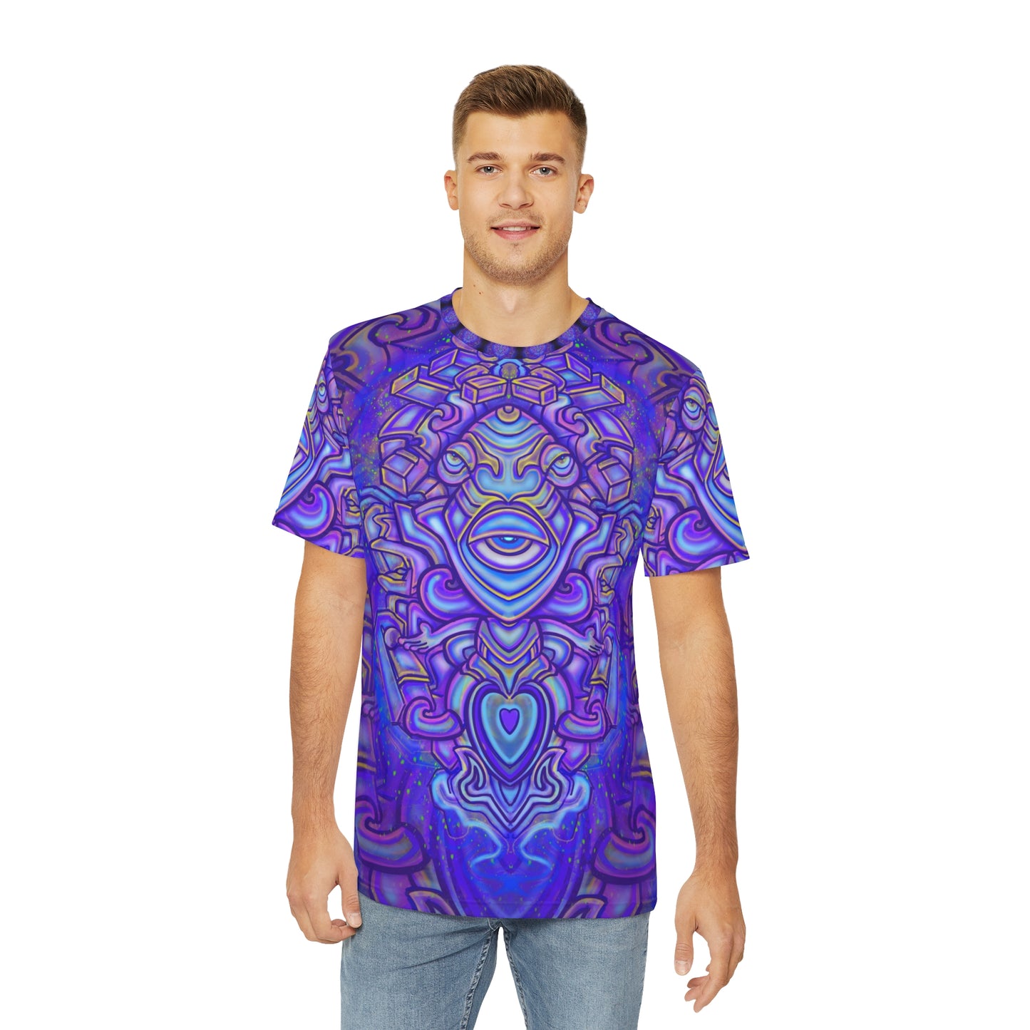 “Sacred Sillyness” Men's Polyester Tee (AOP)