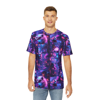 “Shogun Lemur” Men's Polyester Tee (AOP)