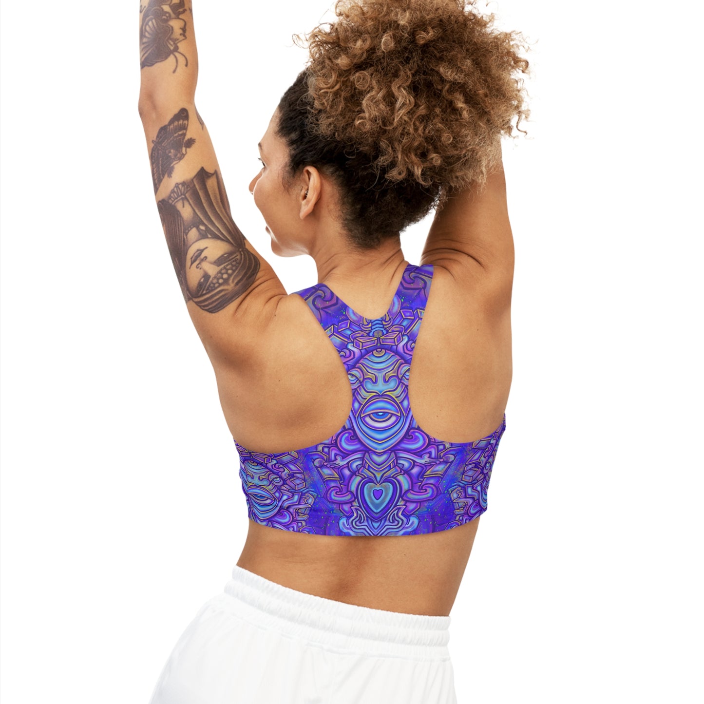 “Sacred Sillyness” Seamless Sports Bra (AOP)