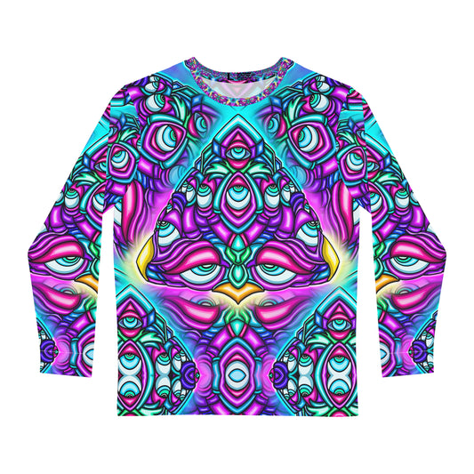 Men's Long Sleeve Shirt “Space Face” Series All Over Print (AOP)