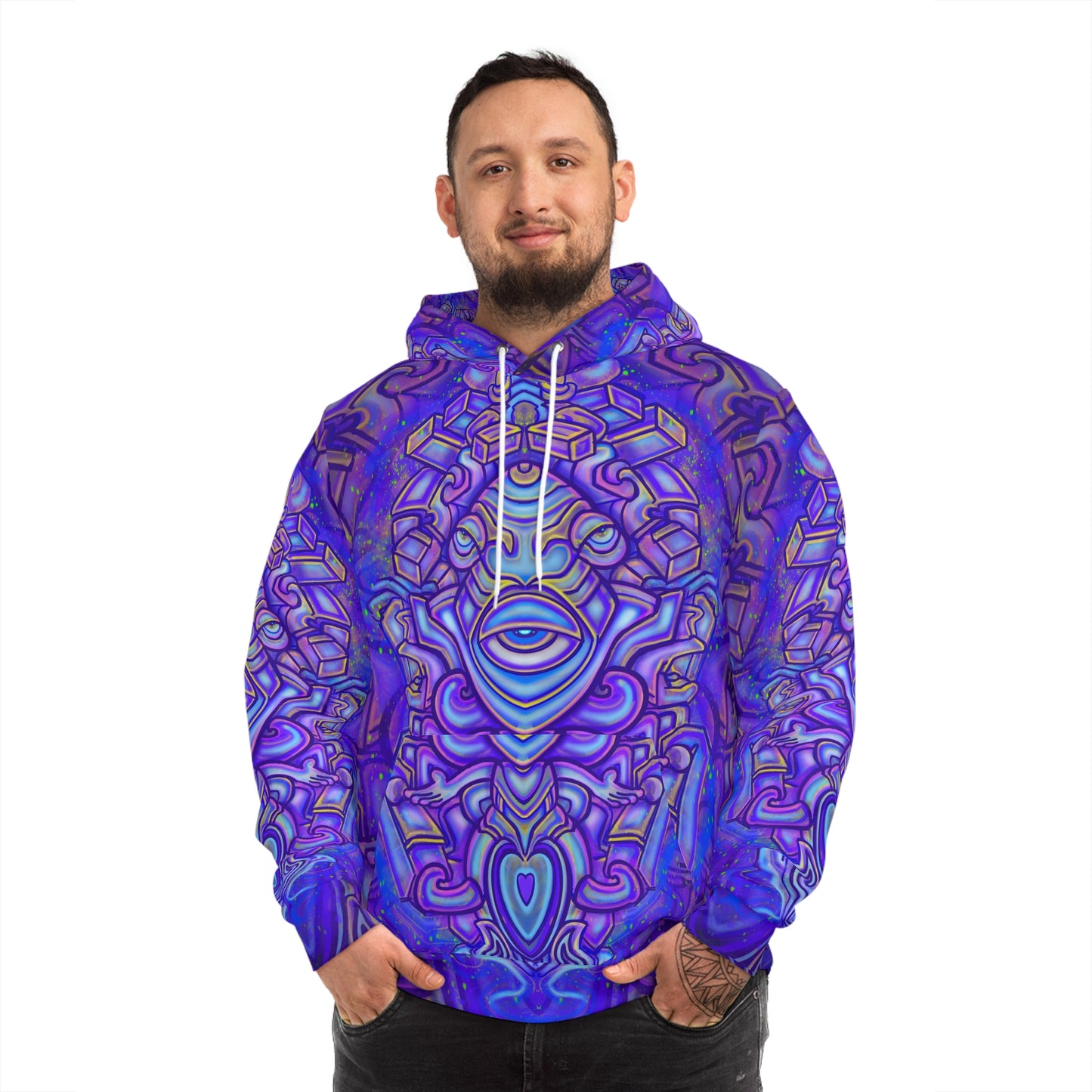 Fashion Hoodie “Sacred Sillyness” All Over Print (AOP)