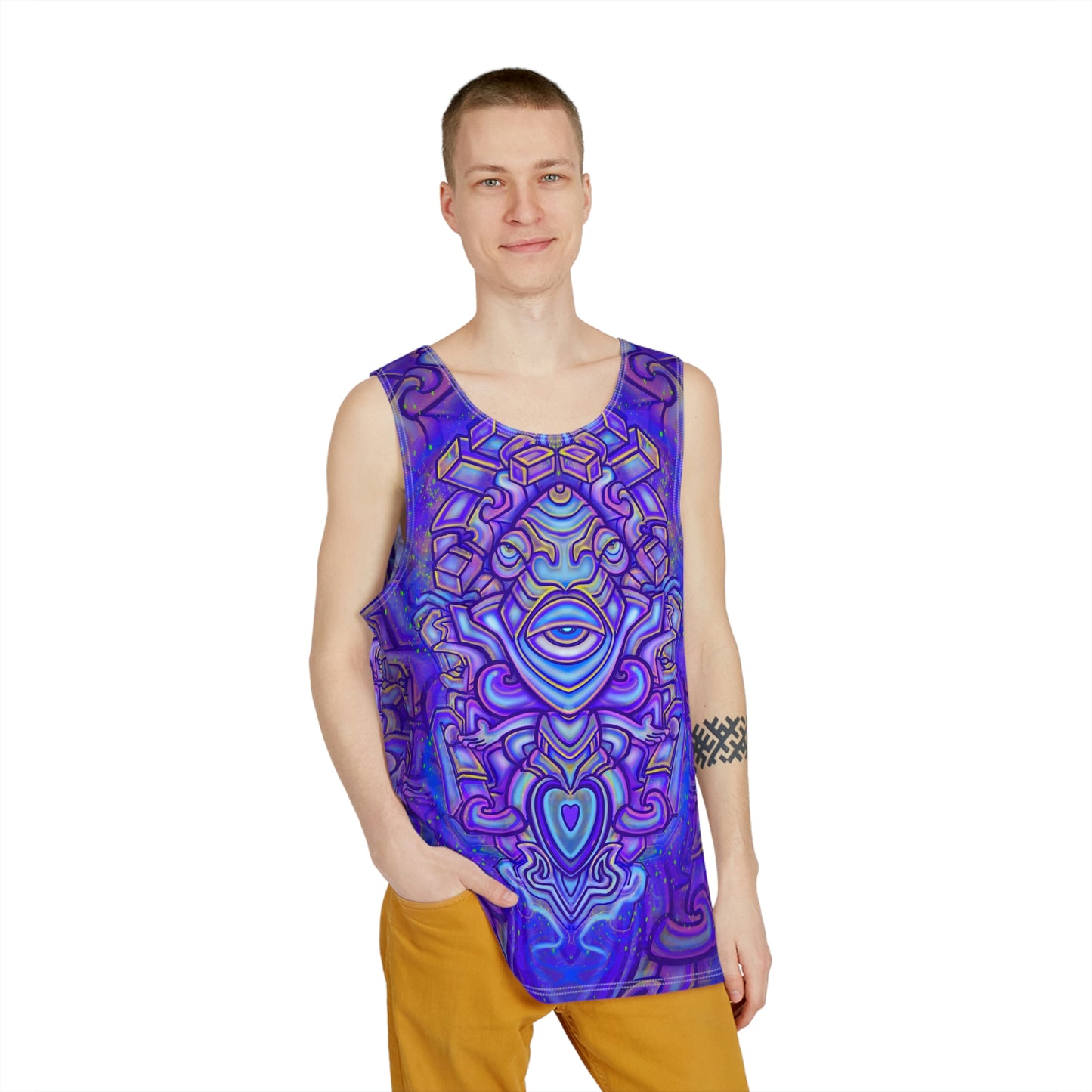 Men's All Over Print Tank “Sacred Sillyness”