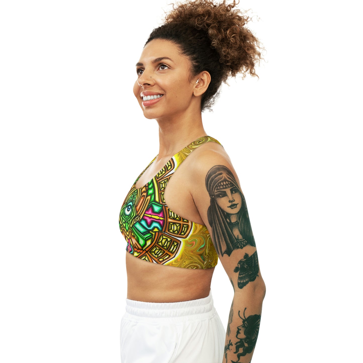 Seamless Sports Bra (AOP) “Funk-Sun One”