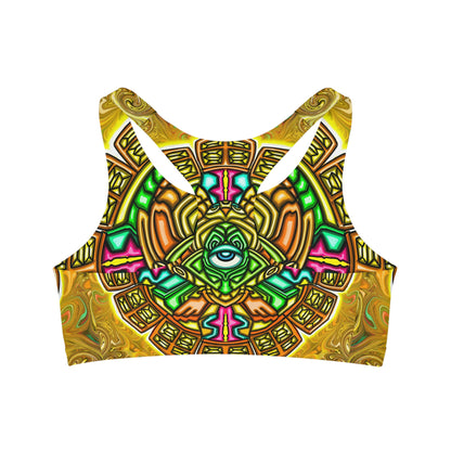 Seamless Sports Bra (AOP) “Funk-Sun One”